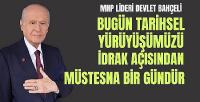 Bahçeli: Bugün Tarihsel Yürüyüşümüzde Müstesna Bir Gün