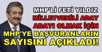 MHP Milletvekili Aday Adayı Başvuru Sayısını Açıkladı  