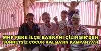 MHP Feke İlçe Başkanı Çilingir'den Sünnet Kampanyası   