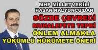 MHP'li Kalyoncu'dan Orman Hakkında Planlama Önerisi 