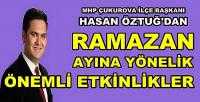 MHP Çukurova İlçe Başkanı Öztuğ'dan Ramazan Etkinliği   