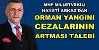 MHP'li Arkaz: Orman Yangını Cezaları Artmalı