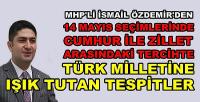 MHP'li Özdemir 14 Mayıs'ta Yapılacak Tercihe Işık Tuttu  