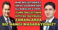 MHP'li Özdemir'den Ali Babacan'a Sert Tepki