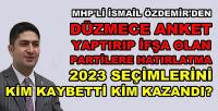 MHP'li Özdemir'den Düzmece Anket Yaptırana Hatırlatma  