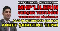 MHP'li Özdemir'den MHP'yi Hedef Alan Anketçiye Tepki  