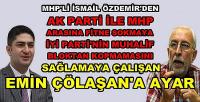 MHP'li Özdemir'den MHP'yi Hedef Alan Emin Çölaşan'a Tepki