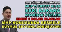 MHP'li Özdemir'den MHP'yi Hedef Alan Eski Bakana Tepki  