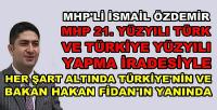 MHP'li Özdemir: MHP Her Şart Altında Türkiye'nin Yanında 