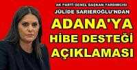 Ak Parti'li Sarıeroğlu'ndan Adana'ye Hibe Desteği 