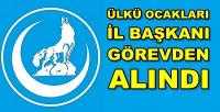 Ülkü Ocakları İl Başkanı Görevden Alındı