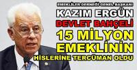 Türkiye Emekliler Derneğinden Bahçeli'ye Teşekkür  