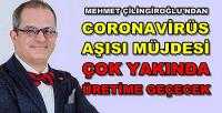 Mehmet Çilingiroğlu'ndan Coronavirüs Aşısı Müjdesi 