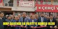 MHP Darende İlçe Teşkilatı Ak Parti'ye Komşu Oldu     