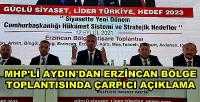 MHP'li Aydın'dan Bölge Toplantısında Çarpıcı Açıklama  