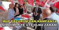 MHP Erzurum İl Başkanlığı'ndan Üye Kayıt Kampanyası     