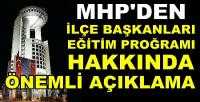 MHP Genel Merkezi'nden İlçe Başkanları Eğitim Proğramı        
