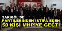 Sarıgöl'de Partilerinden İstifa Eden 50 Kişi MHP'ye Geçti   