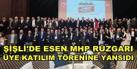 Şişli'de Esen MHP Rüzgarı Üye Katılım Törenine Yansıdı  