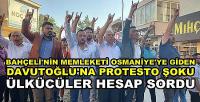 Bahçeli'nin Memleketi Osmaniye'de Davutoğlu'na Tepki  