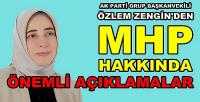 Ak Parti'li Özlem Zengin'den MHP Hakkında Açıklama