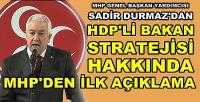 MHP'li Durmaz'dan HDP'li Bakan Önerisine Tepki 