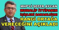 MHP'li Aycan'dan Mufalif İttifaka Yönelik Tespitler  