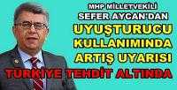 MHP'li Aycan'dan Uyuşturucuya Karşı Önemli Uyarı