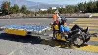 Güneş enerjili bisikletiyle dünyayı geziyor