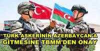 Türk Askerinin Azerbaycan'a Gitmesine TBMM'den Onay