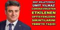 MHP'li Yılmaz Optisyenlerin Sıkıntılarını TBMM'ye Taşıdı