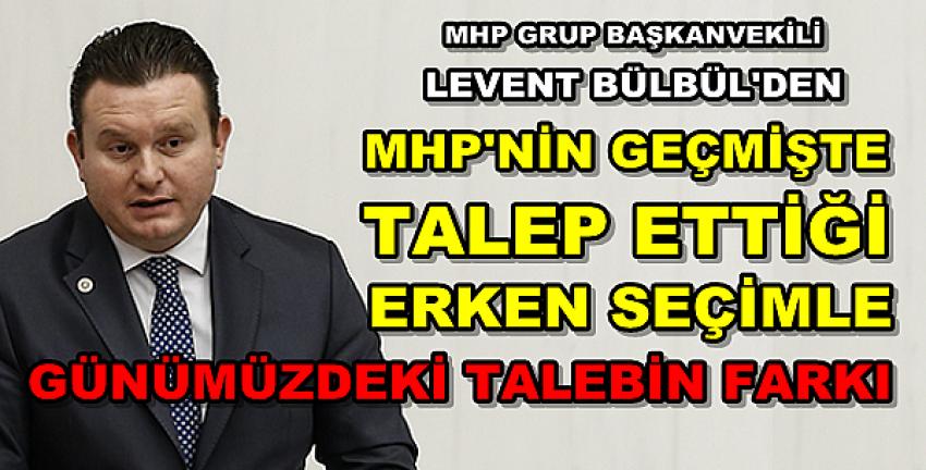 MHP'li Bülbül'den Erken Seçim Tartışmalarına Net Cevap 