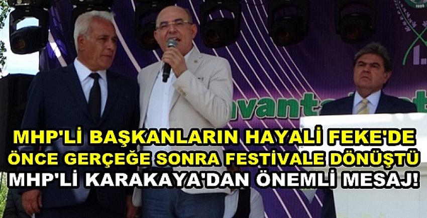 MHP'li Karakaya Adana'nın Feke İlçesinde Konuştu  