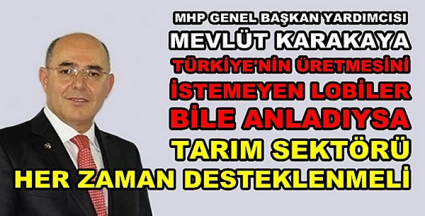 MHP'li Karakaya'dan Tarıma Verilen Desteğin Önemi  