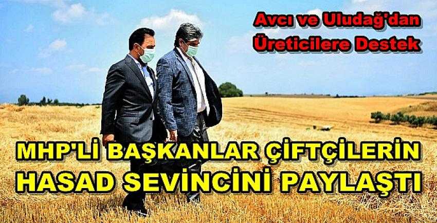 MHP'li Başkanlar Üreticilerin Hasad Sevincini Paylaştı