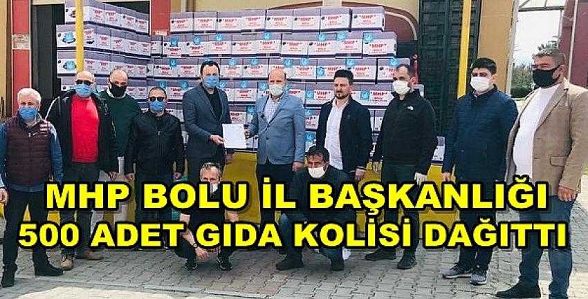 MHP Bolu İl Teşkilatı 500 Adet Gıda Kolisi Dağıttı