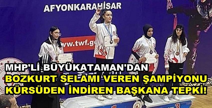 MHP'den Bozkurt Selamı Veren Şampiyona Destek  