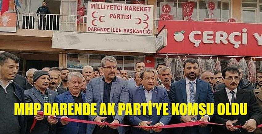 MHP Darende İlçe Teşkilatı Ak Parti'ye Komşu Oldu     