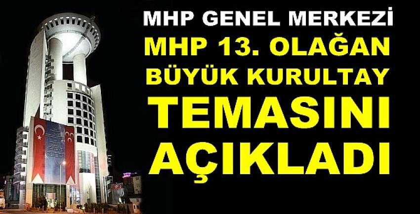 MHP'li Yönter Kurultay'da Kullanılacak Temayı Açıkladı 