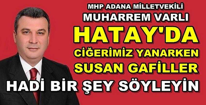 MHP'li Varlı'dan Hatay'da Çıkarılan Yangına Sert Tepki