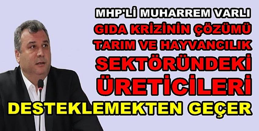 MHP'li Varlı'dan Gıda Krizinin Çözümünde Üreticiye Destek 