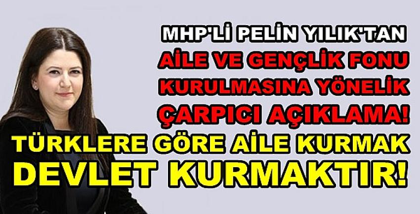 MHP'li Yılık'tan Aile ve Gençlik Fonu Kurulmasının Önemi  