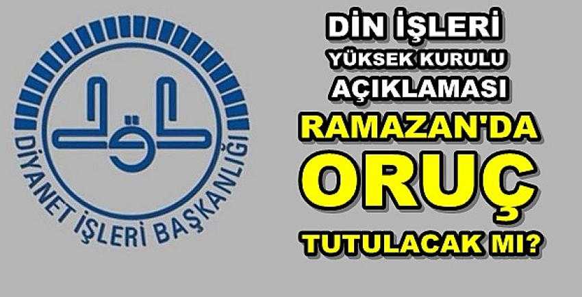 Diyanet Salgında Oruç Tutma Kararını Açıkladı