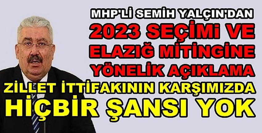 MHP'li Yalçın'dan Elazığ Mitingine Yönelik Açıklama  