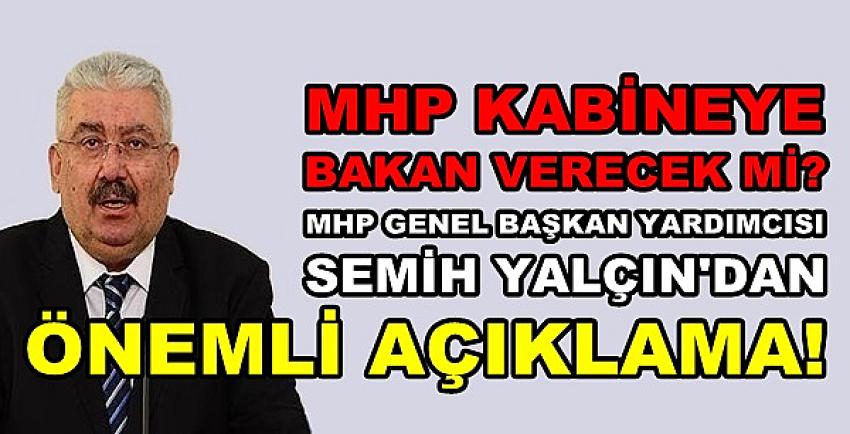 MHP'den Kabineye Bakan Verme Konusuna Cevap  