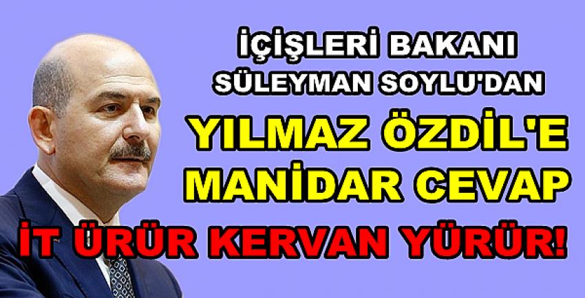 Bakan Süleyman Soylu'dan Yılmaz Özdil'e Manidar Cevap    